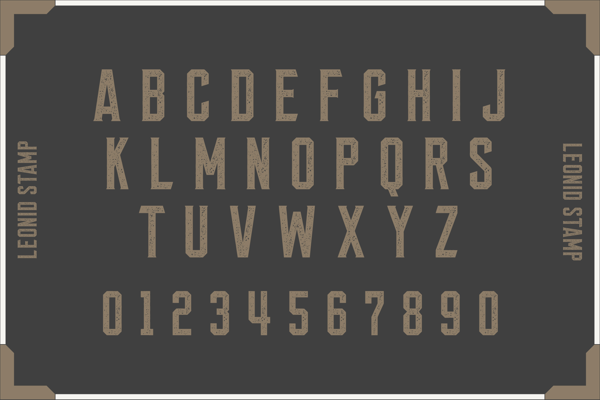 Leonid Extruded Font preview